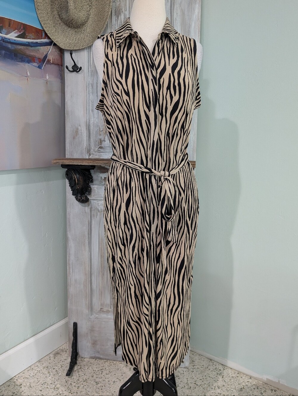 INC International Concepts Midi Belted Dress